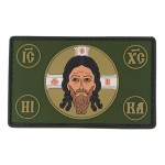 Патч ПВХ Икона Спас нерукотворный олива